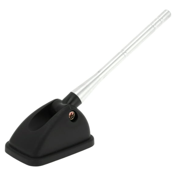 Unique Bargains 1 Pc Car Dummy Antenna with Base for Truck ABS Roof Mount Antenna Decoration Only Black Silver Tone