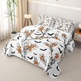 thumbnail image 3 of Manfei Cartoon Halloween Quilt King,Magic Ghost King Coverlet Set,3-Piece,1 Bedspread and 2 Pillowcases, 3 of 7