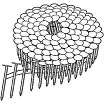 Bostitch Coil Roofing Nails CR4DGAL - Smooth Shank, Galvanized - 7200 Count, 1.5 In