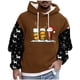 thumbnail image 2 of Sudadera con capucha para hombre, estilo casual, con cuello redondo, estampado, manga larga, blusa de poliéster, 2 of 5