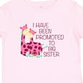 thumbnail image 4 of Inktastic I Have Been Promoted to Big Sister Pink Girls Baby T-Shirt, 4 of 5