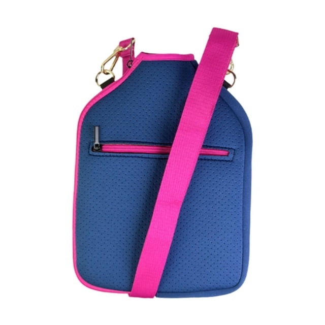 S SERENABLE Neoprene Paddle Cover Case with Shoulder Strap Storage Carrier Racket Sleeve Blue