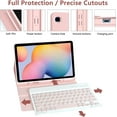 thumbnail image 5 of Keyboard Case for Samsung Galaxy Tab S6 Lite 10.4'' 2020/2022 Tablet, Model SM-P610 SM-P615 SM-P613 SM-P619, Smart Cover with Detachable Wireless Bluetooth Keyboard and Mouse, 5 of 8