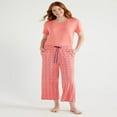 thumbnail image 3 of JUNWELL Women‘s Knit Cropped Sleep Pants  Sizes S to 3X, 3 of 6