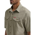 thumbnail image 4 of Wrangler® Men's Relaxed Stretch Short Sleeve Shirt, Sizes S-5XL, 4 of 5