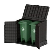 Duramax CedarGrain StoreAway 850 Liter Outdoor Deck Storage Shed, Brown