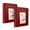 Wine Red, variant on 2 Pack 64 Pocket Photo Album, 2" x 3" PU Leather Mini Film Picture Book, Horizontal Instant Photo Card Holder Collector Book for Camera Wedding Gift (purple)