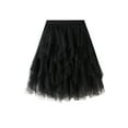 thumbnail image 5 of Michellecmm  Women Tulle Tutu Skirt Solid Color Layered Mesh Fairy A-Line Skirt, 5 of 9