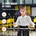 thumbnail image 3 of VEVOR 32 Note Glockenspiel Xylophone Bell Kit with Mallets, Stand & Practice Pad, 3 of 9