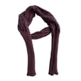 thumbnail image 3 of Opvise Knitted Cable Wrap with Sleeves Solid Color Hollow Twist Crochet Pattern Women Shawl Scarf Bohemian Style Sweater Scarf Jujube Red, 3 of 8