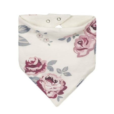 Gerber Modern Moments Baby Girl Flower Handkerchief Bib