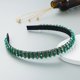 thumbnail image 1 of Diadema con cuentas tejidas a mano para el cabello Homing Hair Hoop, estilo barroco, esponja, accesorios simples para el cabello facial para mujer, 1 of 6
