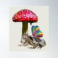 thumbnail image 2 of Magic Toad Under Toadstool By Beefoxtree Poster Wall Art, Modern Wall Decor For Living Room Bedroom, 16x24 UNFRAMED, 2 of 3