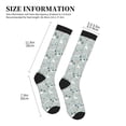 thumbnail image 5 of Bixox Goose and Doodle Flowers Print Compression Socks,Compression Socks Women & Men Circulation for Medical,Running,Athletic, 5 of 7