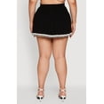 thumbnail image 5 of Womens Plus Size High Waisted Varsity Stripe Pleated Skort, 5 of 5