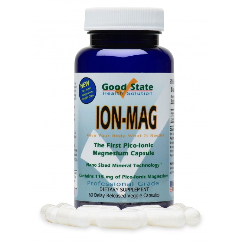Good State - ION-MAG - Ionic Magnesium Capsules (Veggie) - 115 Mg Each Serving (60ct)