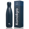 thumbnail image 1 of Konokyo Botellas De Agua Aisladas Frasco De Metal Vacumm De Acero Inoxidable De Doble Pared De 17 Onzas Para Viajes Deportivos Azul Marino, 1 of 1