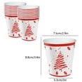 thumbnail image 2 of Bwiyojiz Home Decor Christmas Decorations Count 16pcs Disposable Paper Cups with Festive Red Tree Pattern Durables Drinking for All Beverages and Everyday Use 16, Gifts for Yourelf, Multicolor, 2 of 6