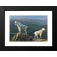 thumbnail image 2 of Albert Bierstadt 24x18 Black Modern Framed Museum Art Print Titled - Mountain Goats, 2 of 5