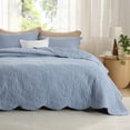 thumbnail image 1 of Juego de ropa de cama Bedsure, colcha king size, color azul mineral, 1 of 9