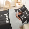 thumbnail image 4 of Feelyou Rustic Home Sweet Bedding Comforter Set for Adults Men Women, Arrow Quote Full Bedding Set, Dark Gray, Grey Reversible, 7pcs, 4 of 7