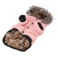 thumbnail image 3 of Dog Winter Coat, Cute Pink Skin Friendly Puppy Warm Jacket  For Cold Weather L, 3 of 8