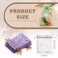 thumbnail image 2 of 100 Pcs 5x7 Pulgadas Bolsas de Organza Impresas con Corazón, Bolsas Transparentes Púrpuras para Regalos de Favor de Joyería de Navidad y Bodas, 2 of 7