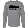 thumbnail image 3 of Inktastic Philadelphia Pennsylvania City Skyline Long Sleeve T-Shirt, 3 of 5