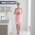 thumbnail image 6 of Pink Bath Towels Set of 4, Large & Ultra Soft Bath Towels 35x70in, Highly Absorbent and Quick Dry Hotel Towels for Bathroom Gym Swim, Durable Microfiber Shower Sheets for Adult,Pet, 6 of 7