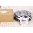 thumbnail image 5 of Soimoi 40Pcs Tie Dye Print Precut Fabrics Strips Roll Up 1.5x42inches Cotton Jelly Rolls For Quilting - Black, 5 of 9