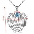 thumbnail image 2 of YATLTE Angel Wings Necklace, 925 Sterling Silver Jewelry Guardian Angel Wings Pendant Necklace, Birthstone Necklace Jewelry for Women, Christmas Jewelry Gifts, 2 of 7