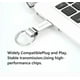 thumbnail image 3 of USB 3.1 Flash Drive 1TB Flash Drive High Speed Thumb Drive Rotatable Design Memory Stick for Computer Zip Drive USB Backup Jump Drive - Silver, 3 of 7