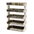 thumbnail image 1 of Organizador de encimera de cocina, estante de almacenamiento de cocina multifuncional desmontable de plástico, estante de alimentos para dormitorio, baño, escritorio, color blanco crema, 5 niveles, 1 of 13