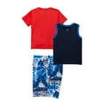 thumbnail image 2 of Reebok Baby and Toddler Boy T-Shirt, Tank Top, and Shorts Outfit Set, 3-Piece, Sizes 12M-5T, 2 of 8