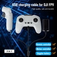 thumbnail image 2 of Cable De Carga 3 En 1 Compatible Con Dji Fpv 1.2M Nylon Usb A Cables Tipo C Cable De Carga Del Controlador De Drones Cateissary EL016243-00, 2 of 5