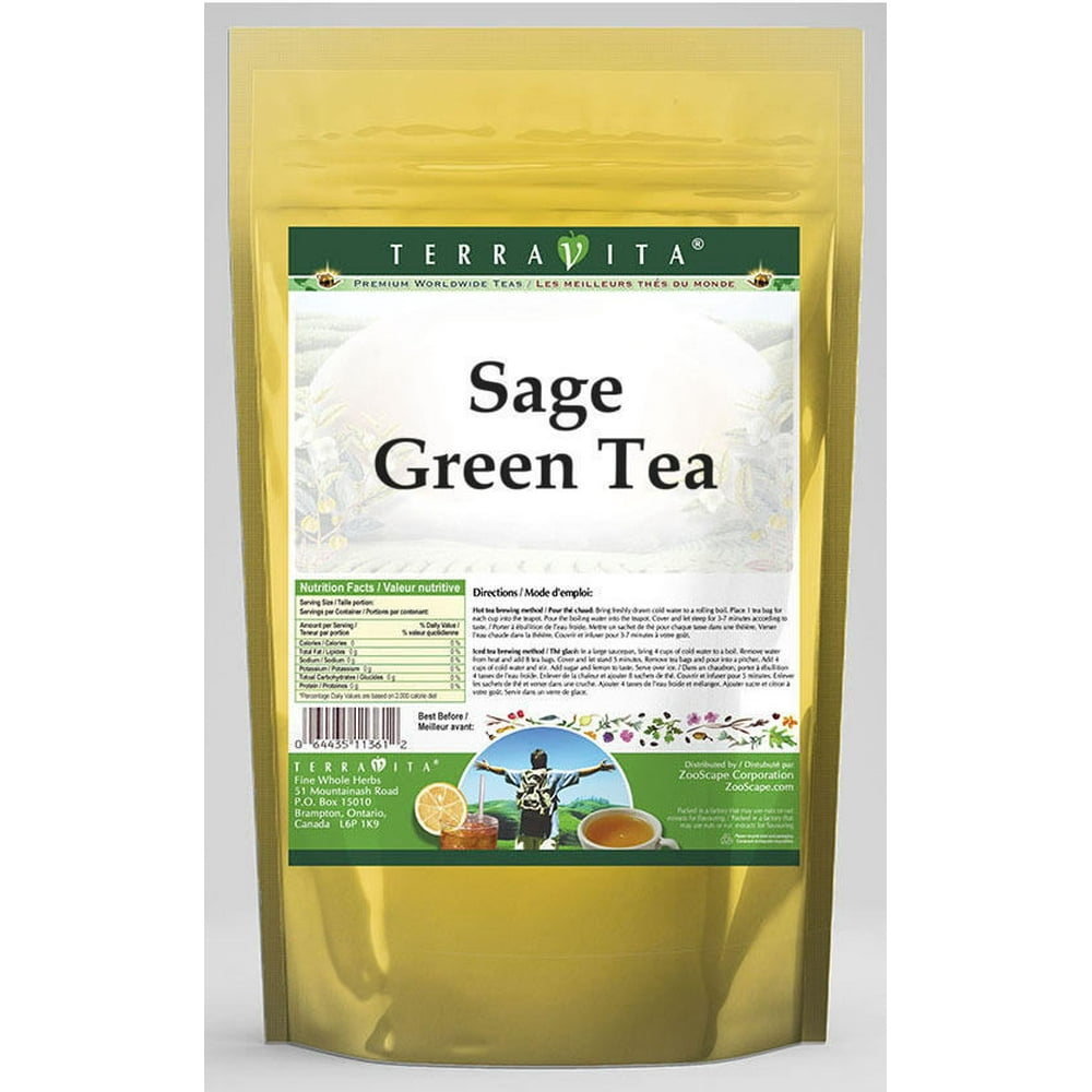 Sage Green Tea (25 Tea Bags, Zin 533879) 2Pack
