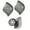 Light Grey, variant on 7829 Trolley Case Luggage Wheel Luaggage Replacement Wheels Double Row Luggage Wheels