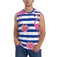 thumbnail image 1 of Balery Pink Flamingo Camisetas sin mangas para hombre, absorbe la humedad y protege contra el mal olor.-3X-Large, 1 of 7