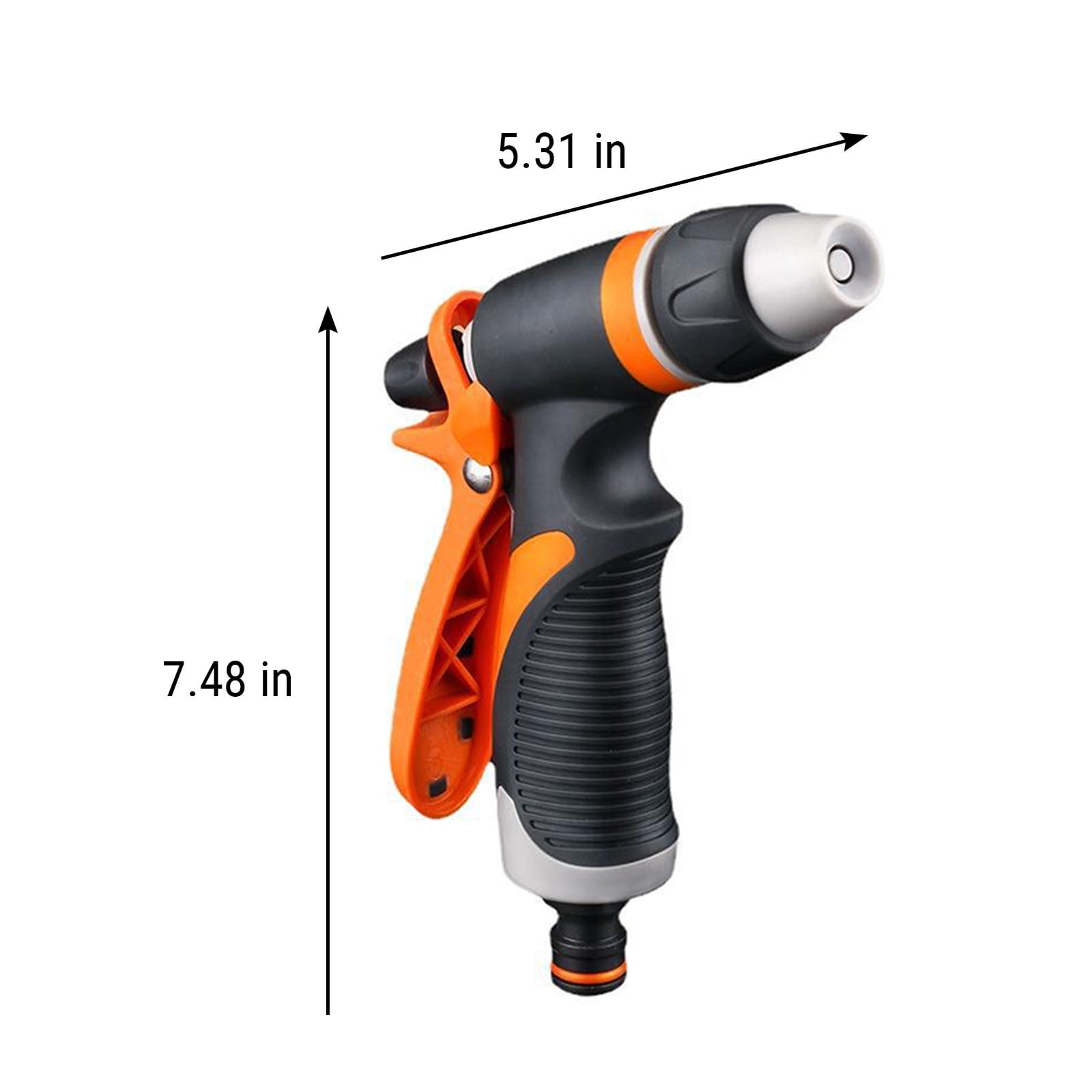 Garden Hose Nozzle, Heavy Duty Hose Nozzle with Adjust Watering Patterns, Multifunctional High Pressure Hose Nozzle Sprayer for Home, Watering Lawns and Garden