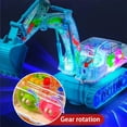 thumbnail image 6 of Msgweeeg Toy Cars Toys for 10 Year Old Boys Gifts for 6 Year Old Boys Children's Transparent Gear Mining Toy Car Music Lighting Engineering Vehicle Simulation Model Gift for 4 Year Old Girl, 6 of 7