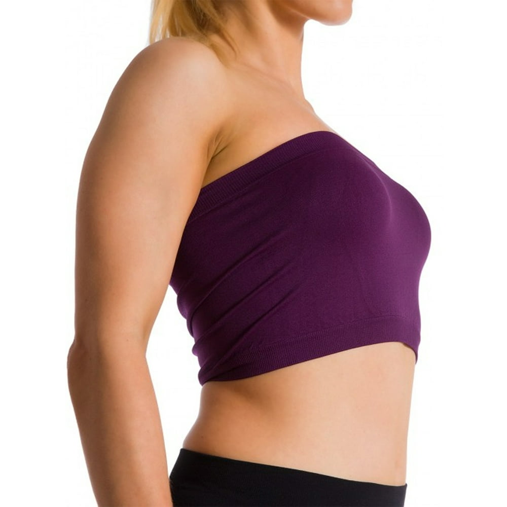 Kuda Moda - Women's Seamless Strapless Bra Bandeau Tube Top Bra (Non Padded) - Walmart.com