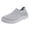 Grey, variant on Women's Walking Shoes Non Slip Casual Sneakers College Running Workout Shoe Memory Foam Summer Outdoor Sneaker Black Size 8.5
