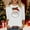 Shirts-White, variant on Gamivast Christmas Tunic Tops for Women Three Quarter Sleeve Tops Christmas Santa Crew Neck Shirt Funny Xmas Holiday Graphic Tee Family Holiday T-Shirt Blouse Casual Loose Fitting Pullover