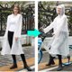 thumbnail image 3 of Ganfancp Mujeres con Capucha Ponchos de Lluvia Eva Cremallera Rompevientos Impermeable Impermeable Ofertas Del Día 1Pc Vestido, 3 of 6