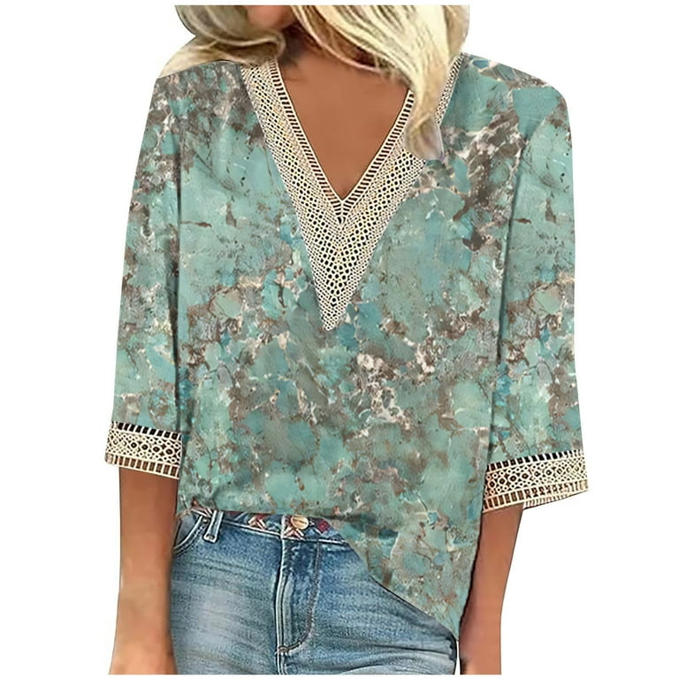 Qhnvtd Cece Tops For Women Tees For Womens Blouses For Women