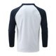 thumbnail image 4 of Gibobby Camisas polo Camisa Casual Tops de hombres Patchwork Zipper Turn Collar Tops Blouse camisa de manga larga Pocket Casual Polos camisa(Marina,M), 4 of 5