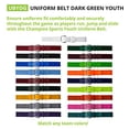 thumbnail image 3 of Champion Sports UBDGN Adult Baseball & Softball Uniform Belt, Dark Green, 3 of 4