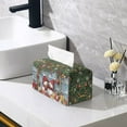 thumbnail image 2 of Psesaysky Waterproof Tissue Box Cover, Rectangle PU Leather Car Tissue Holder, Decorative Facial Paper Organizer Dispenser for Bathroom, Night Stands, Desk, 9.7"X5.2"X5.1" -Christmas Snowman Gift, 2 of 7