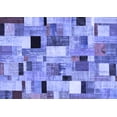 thumbnail image 1 of Ahgly Company Indoor Rectangle Patchwork Blue Transitional Area Rugs, 2' x 5', 1 of 4