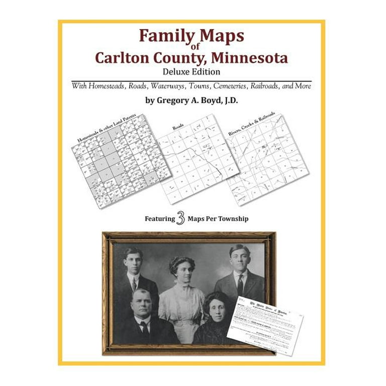 Carlton County Plat Map Family Maps Of Carlton County, Minnesota - Walmart.com